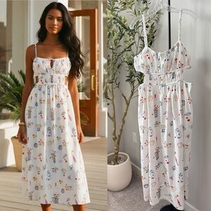 Madewell x Lisa Says Gah! Cutout Midi Dress 10